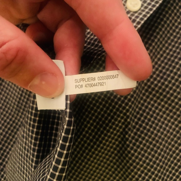 Gingham Check Pattern Polo by Ralph Lauren Black & A Lil Off White Button Down - Picture 3 of 5